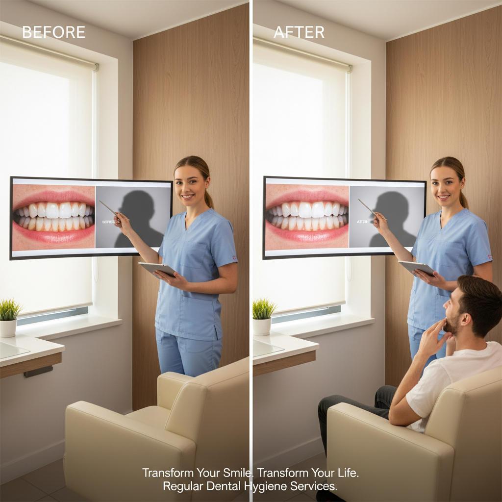 Before and After Teeth Cleaning Care