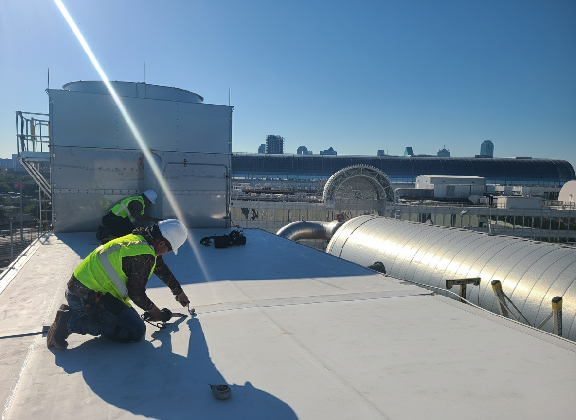 GAF-Certified Rubber Roof Installation