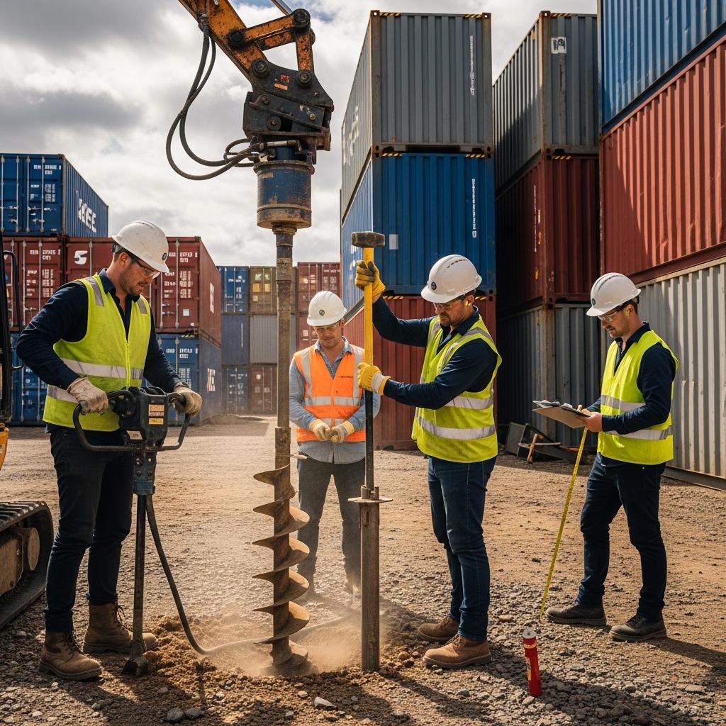 Installation Process for Earth Anchors