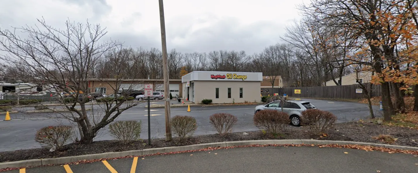 Front of Hogwash Lube Center — a local shop that handles routine oil changes