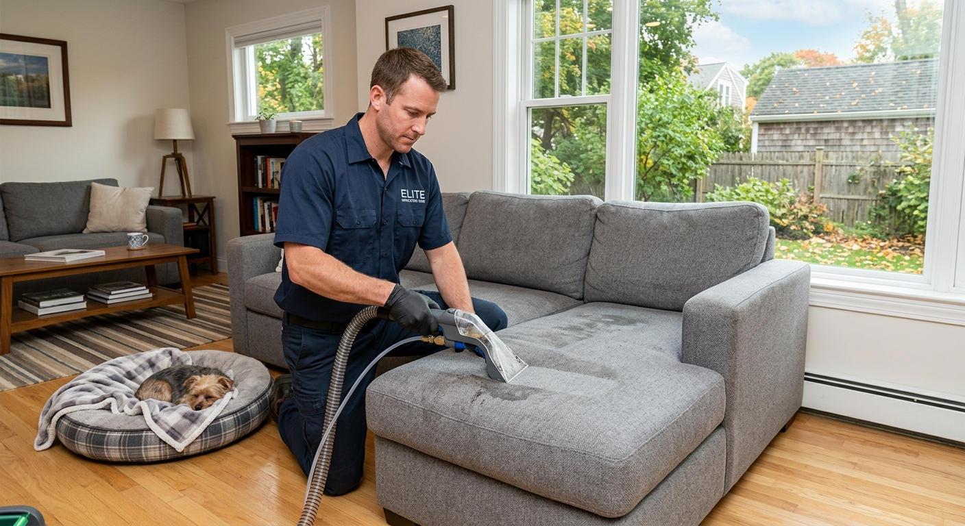 On-Site Upholstery Cleaning and Pet Urine Treatment