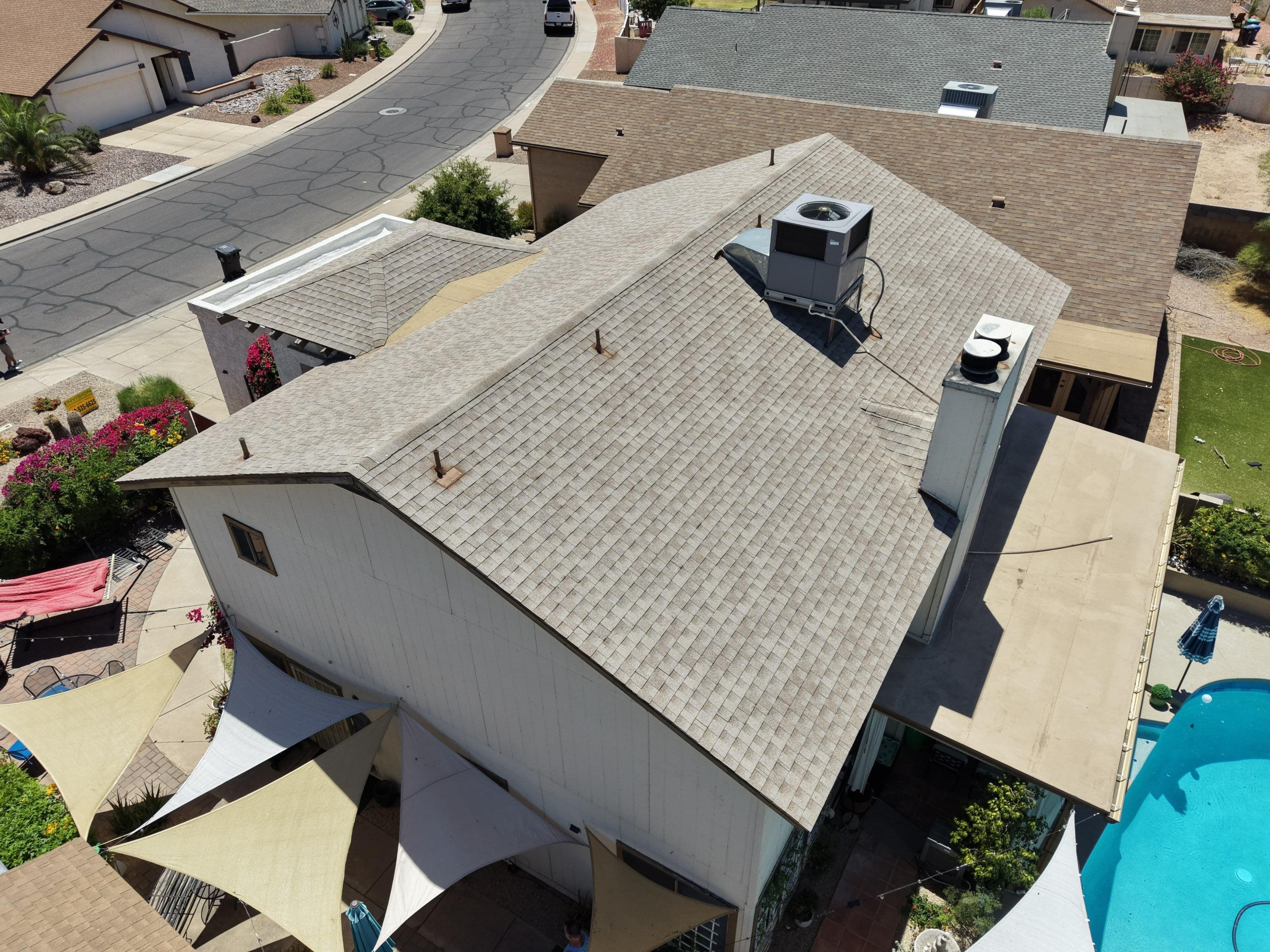 After: new shingle roof in Mesa, AZ