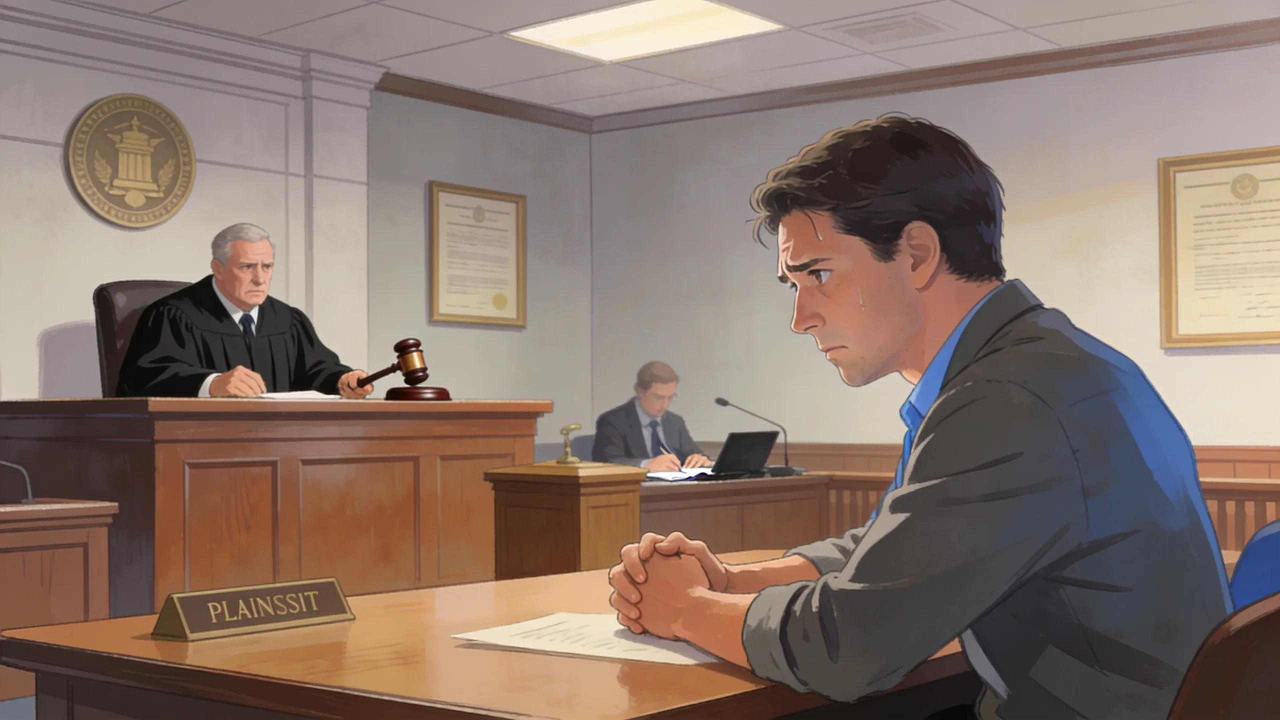 Courtroom scene highlighting the legal consequences of custody violations in West Virginia