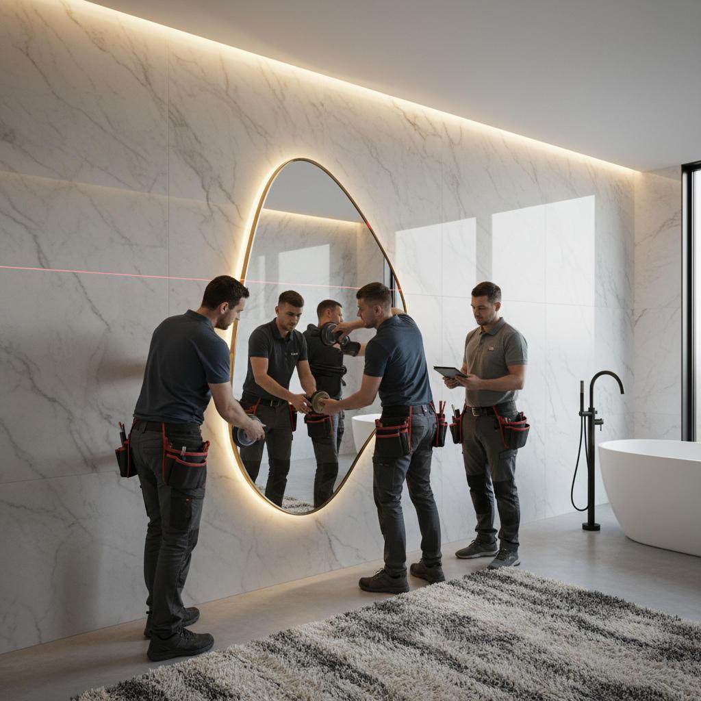 Professional Installation for Tailored Mirrors