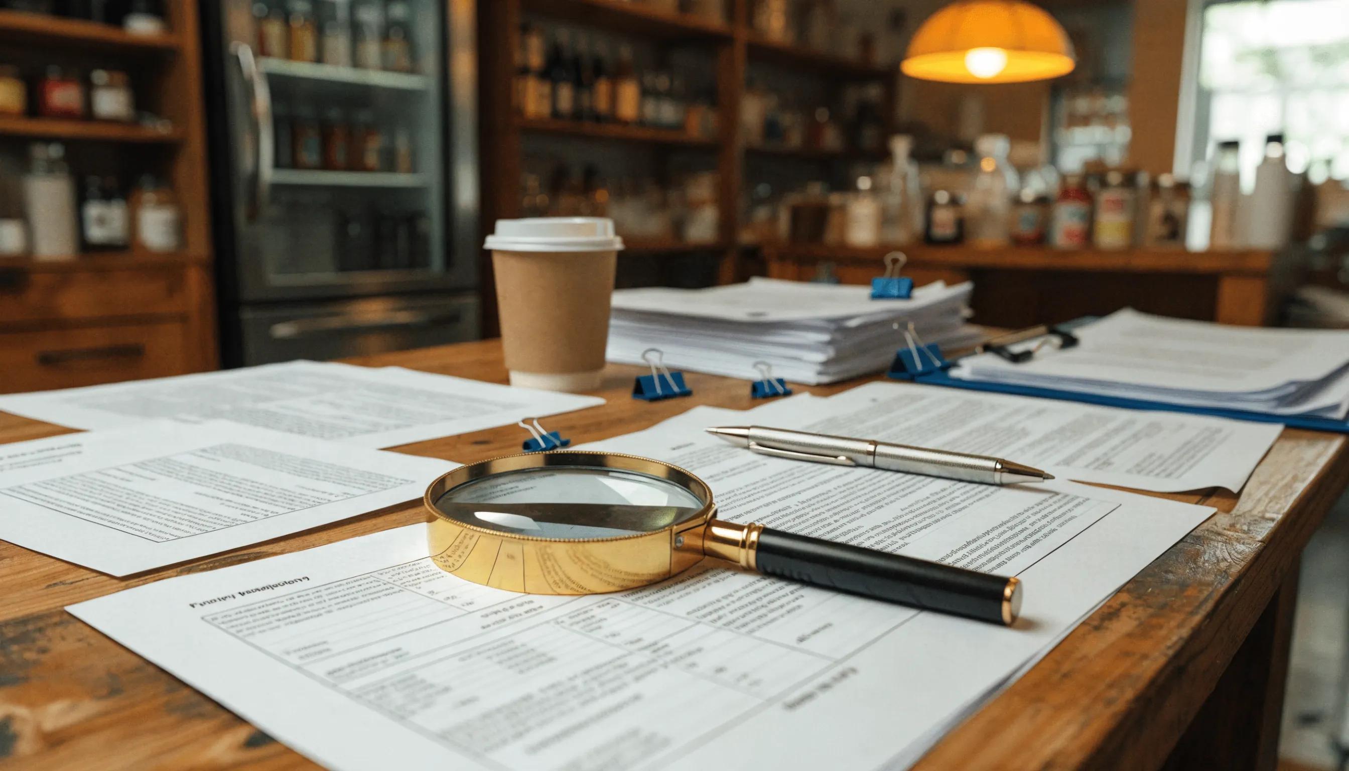 Various insurance policy documents representing different coverage options for small businesses