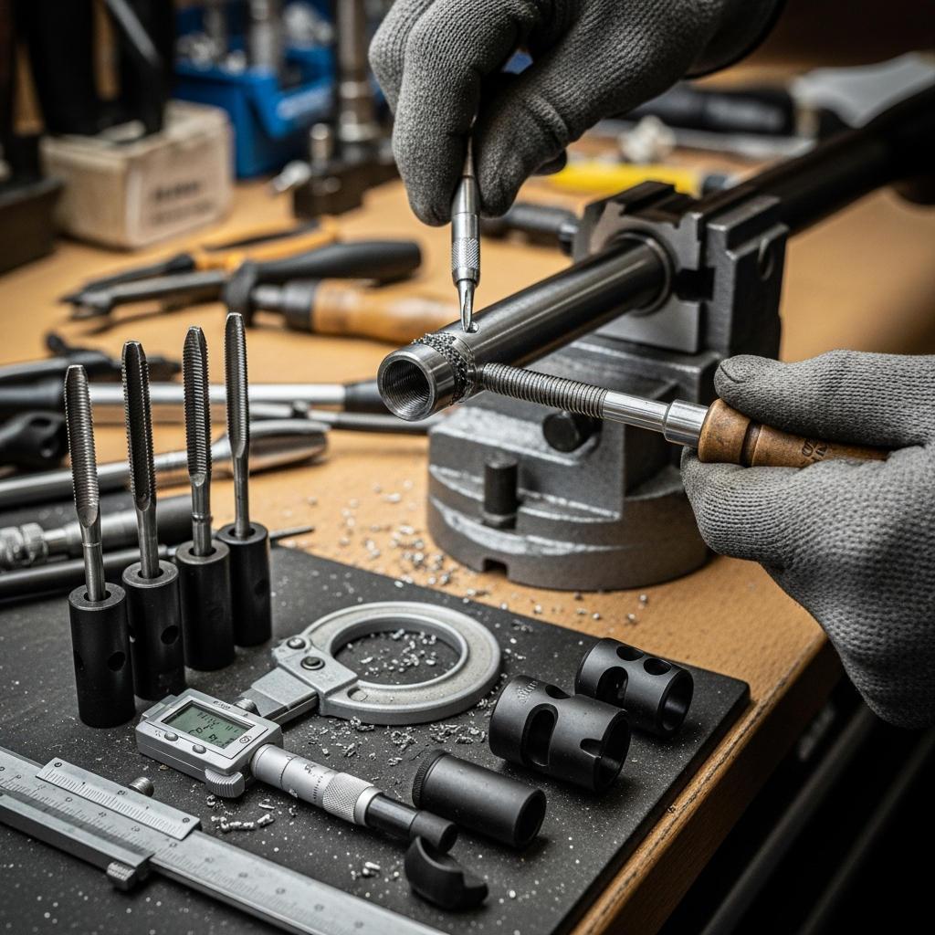 Expert Barrel Threading and Muzzle Device Installation