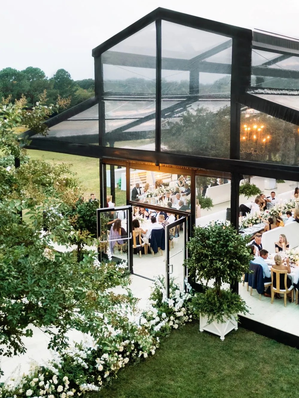 Outdoor HVAC solutions enhancing guest comfort in a beautifully styled tent during an autumn event Outdoor HVAC solutions enhancing guest comfort in a beautifully styled tent during an autumn event