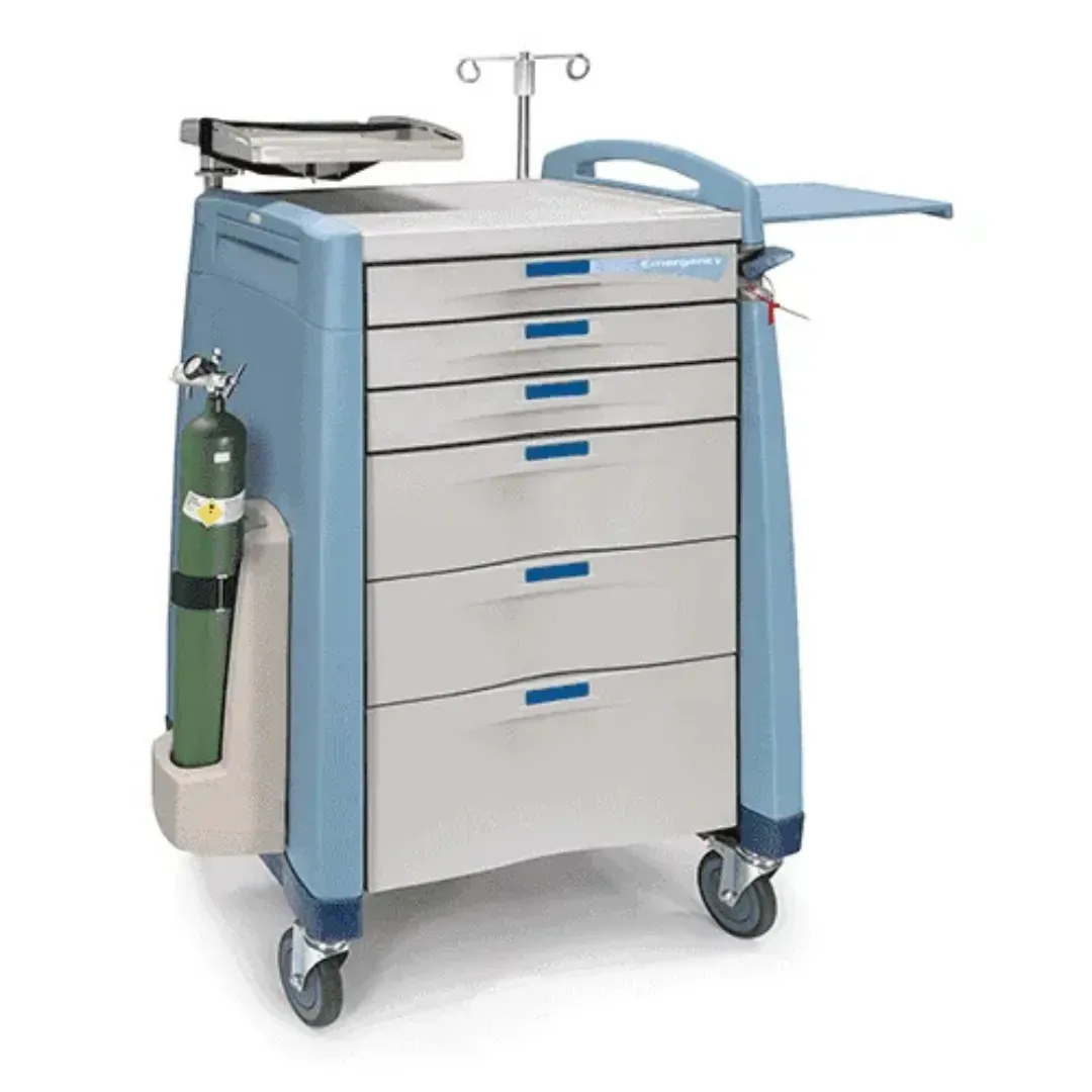 Avalo® Crash Cart by Capsa Healthcare highlighting innovative emergency features