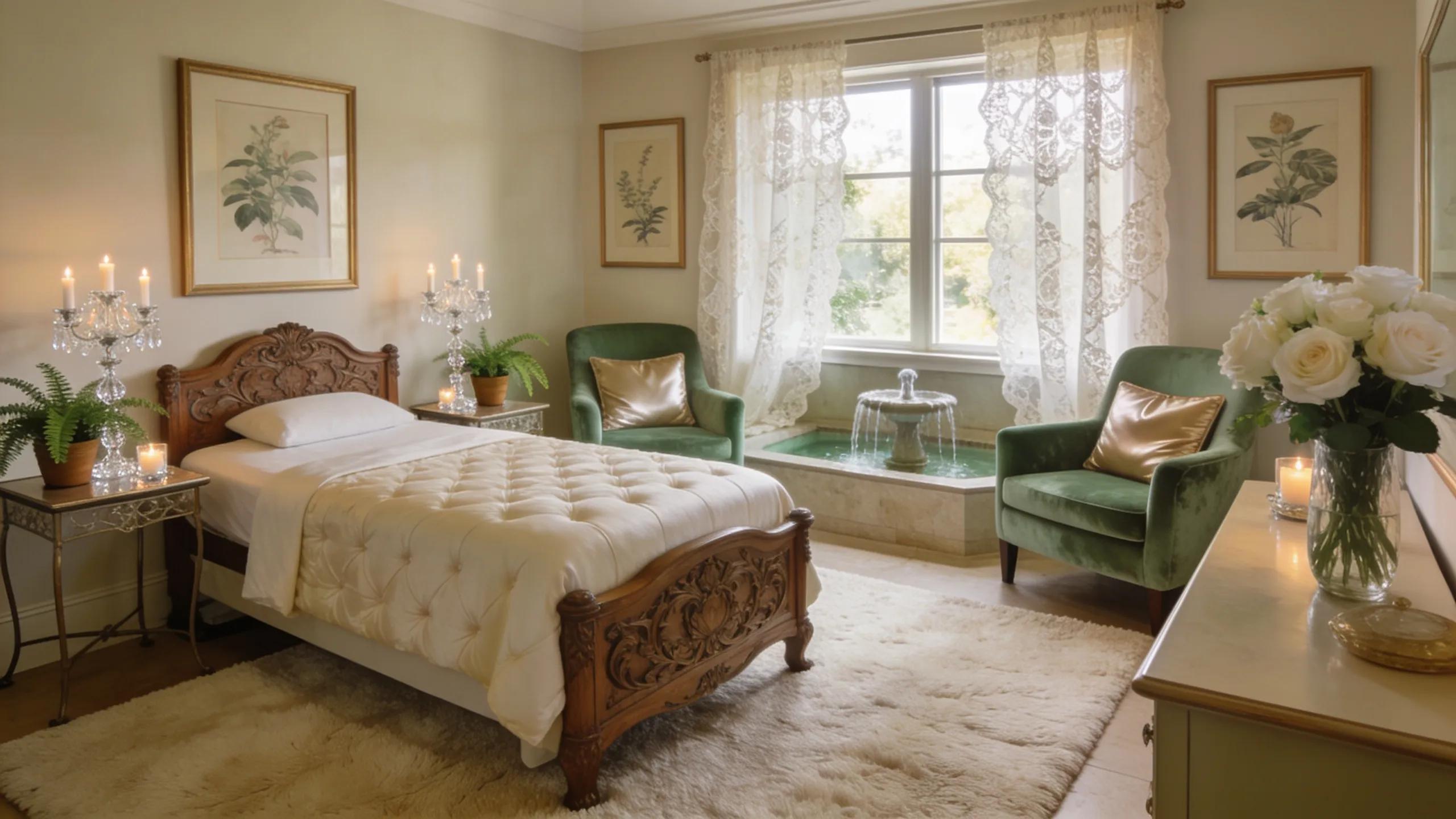 Luxurious spa setting in Los Angeles with serene massage room