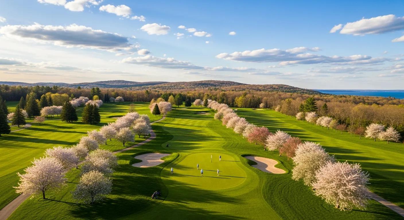 Spring golf in Northern Michigan &mdash; blooming fairways and early-season play