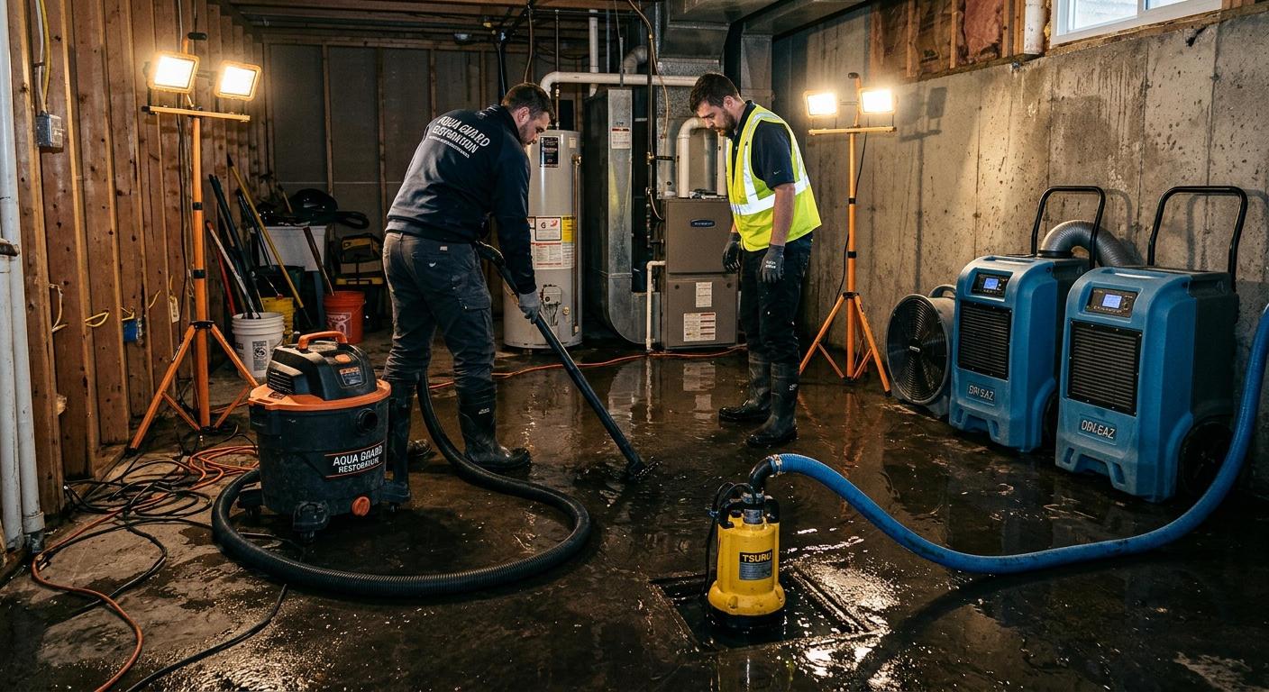 Comprehensive Flooded Basement Cleanup