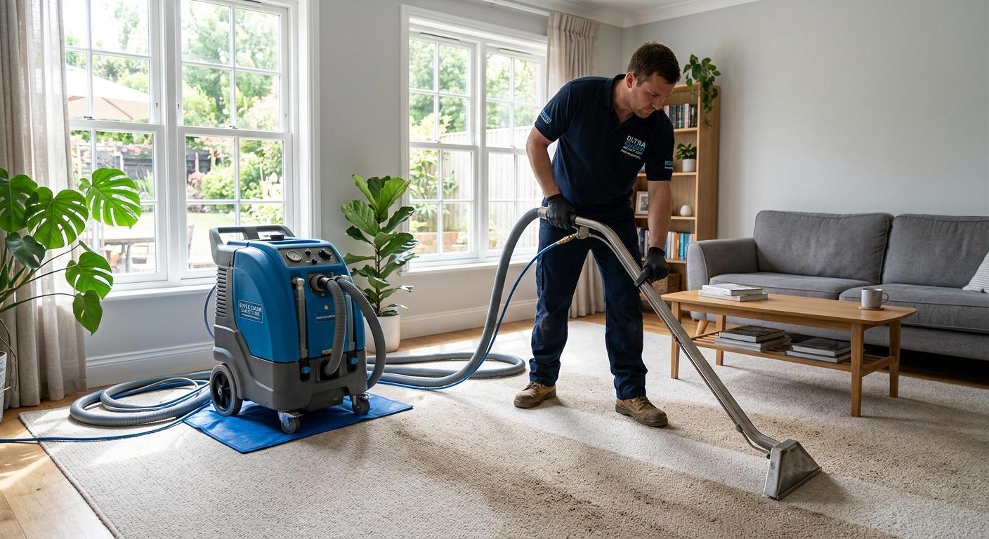 Deep Carpet Cleaning Using Hot-Water Extraction