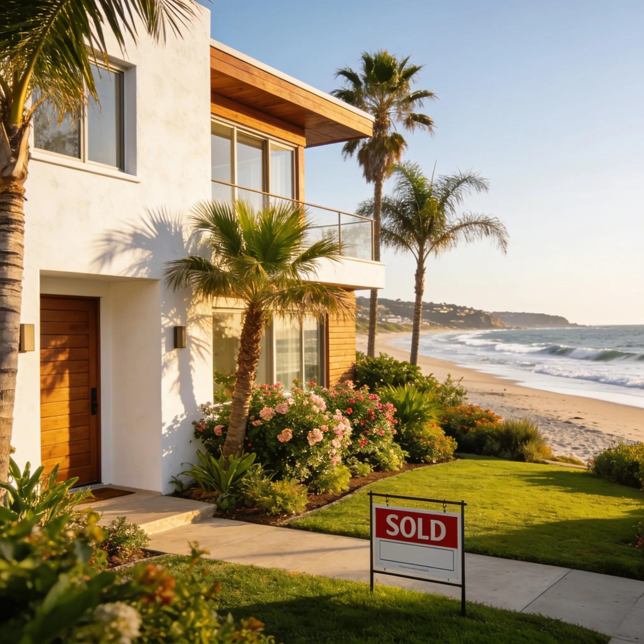 Recently sold Solana Beach home highlighting popular architectural styles and ocean-adjacent setting