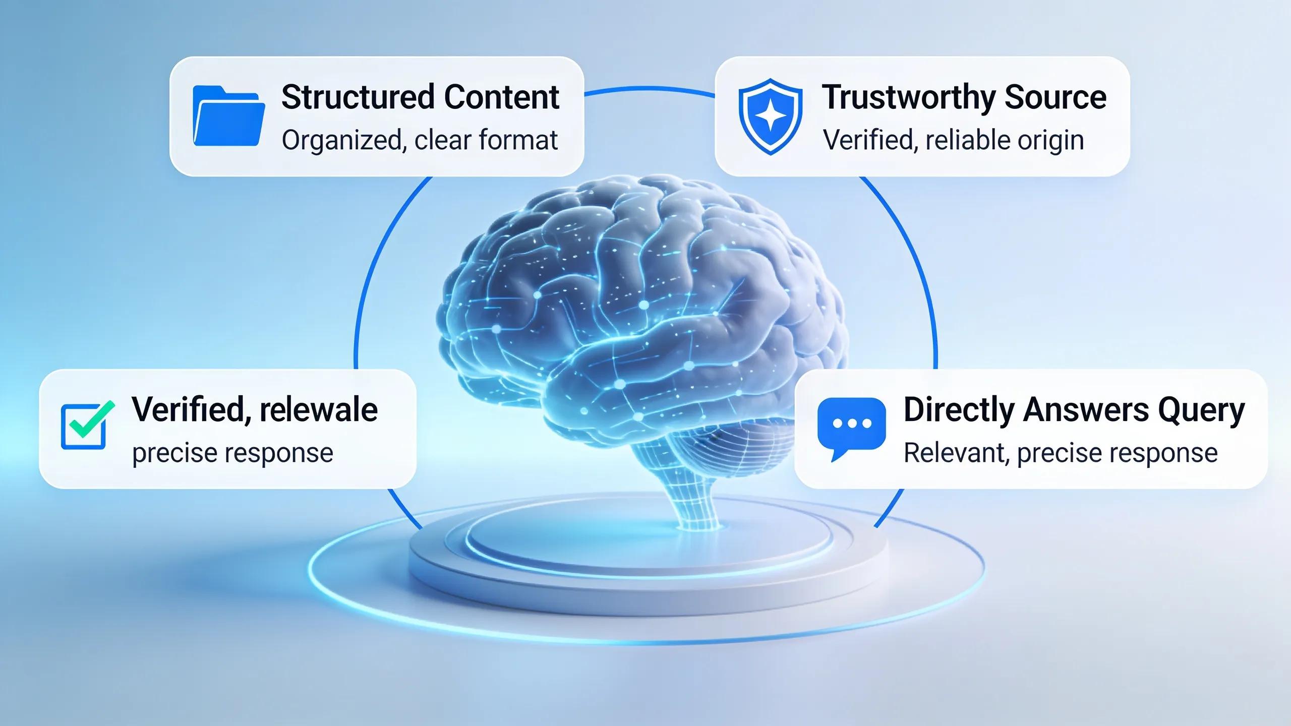 Large language models will not cite content unless it is structured, trustworthy, and directly answers
