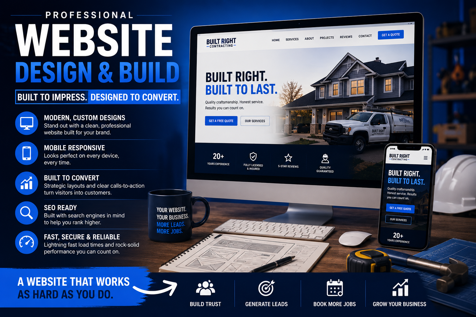 Mobile-First Website Design for Contractors