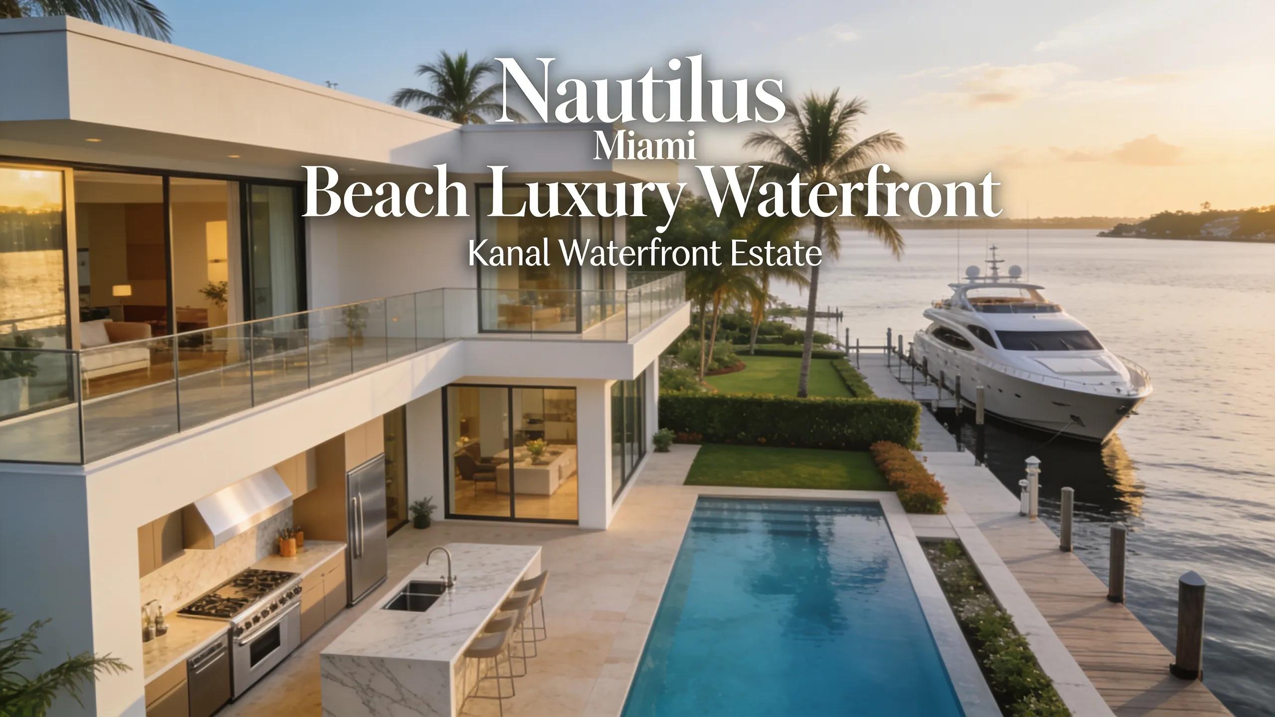 Luxury kanal waterfront properties in Nautilus Miami Beach showcasing upscale living and scenic views