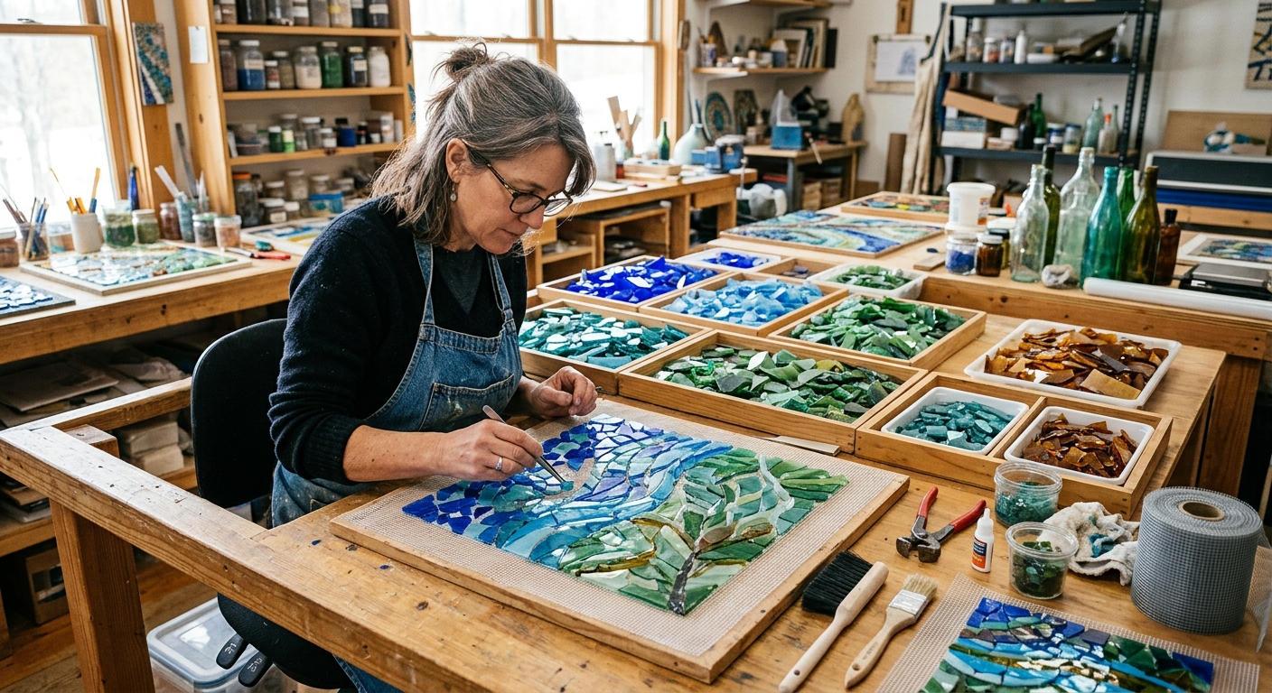 Sustainability at the Core of Every Recycled Glass Tile