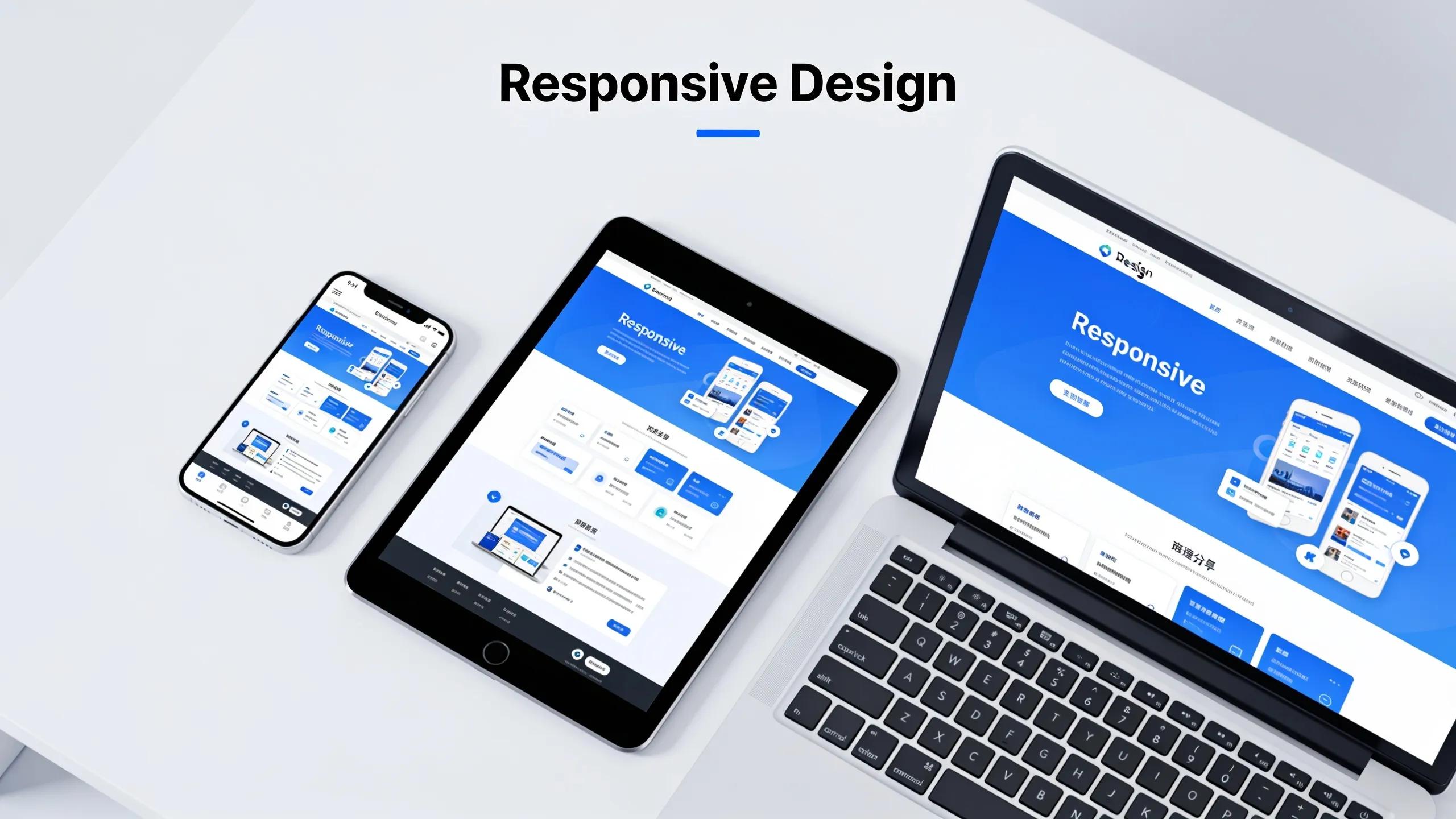Devices showcasing a responsive web design that enhances user experience and engagement across platforms