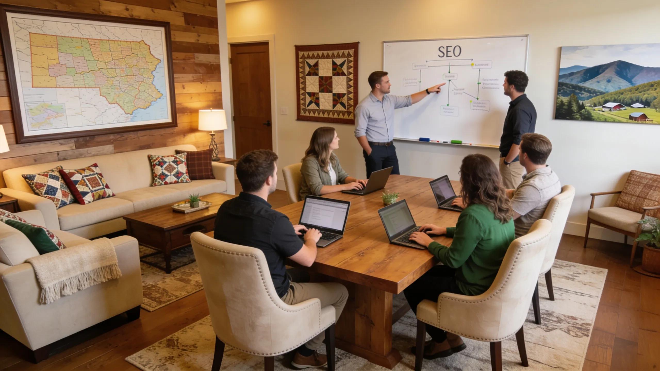 Inviting office environment of a local SEO agency in Pennsylvania