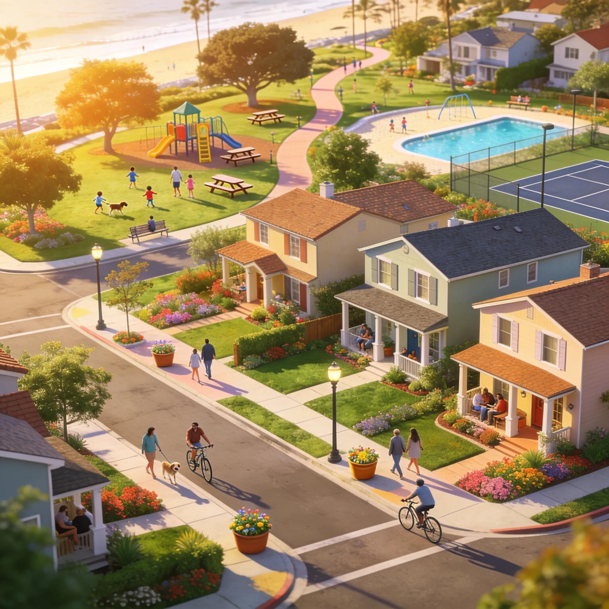 Inviting Solana Beach neighborhood with homes, parks, and local amenities that appeal to buyers and investors