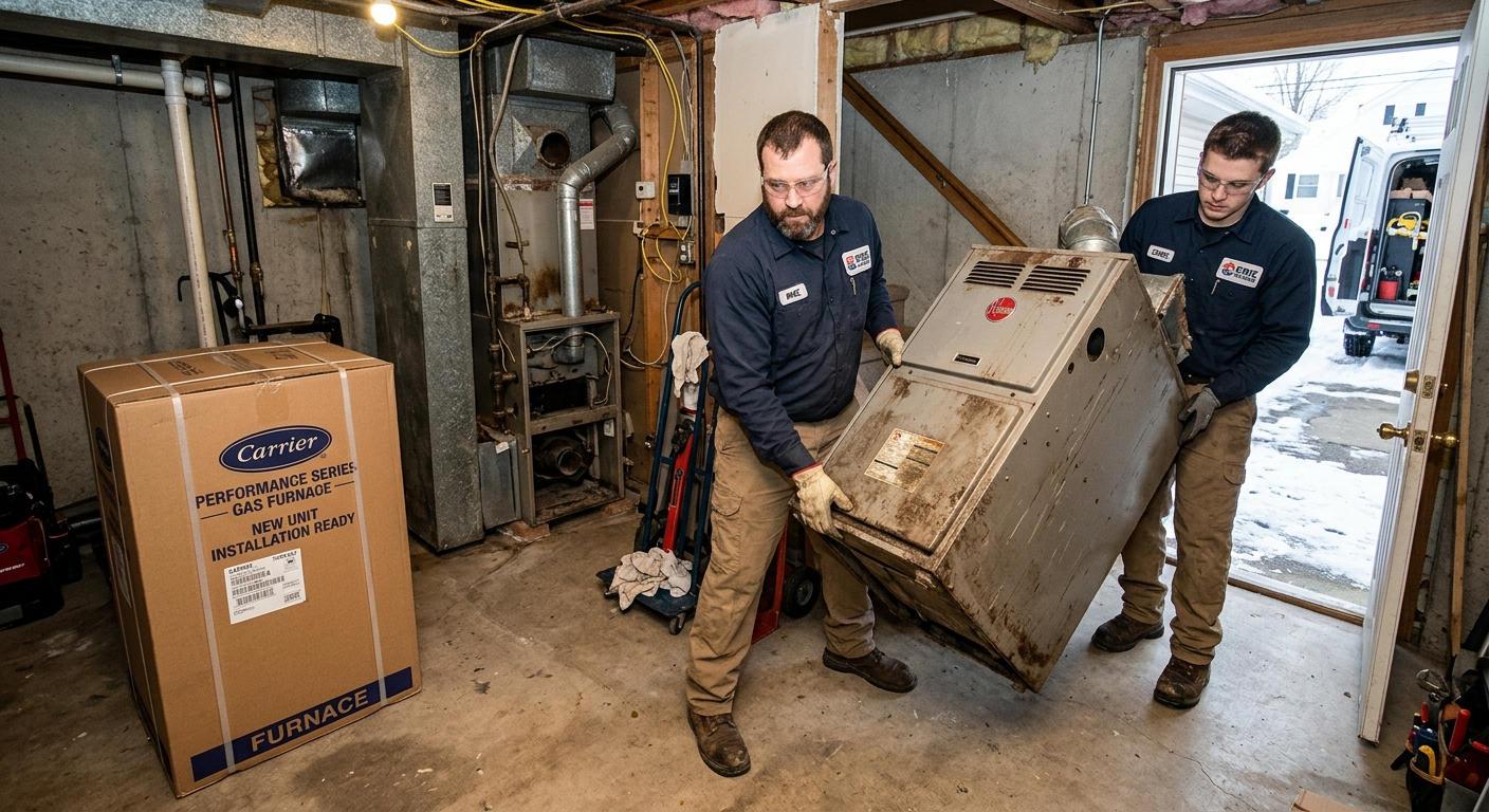 Full Furnace Replacement Throughout Erie County