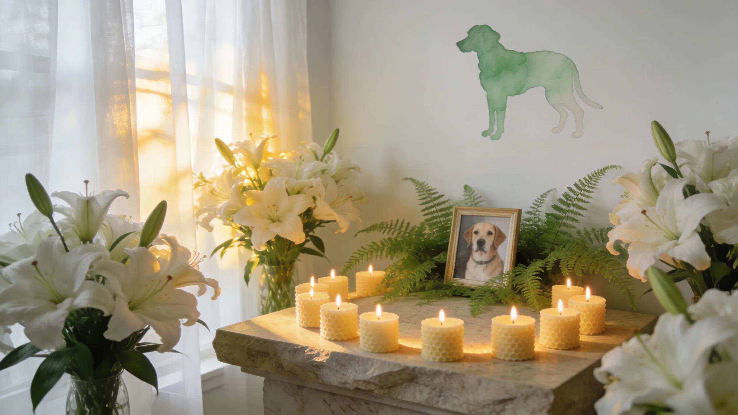 Visual representation of traditional flame cremation and eco-friendly aquamation options for pets.