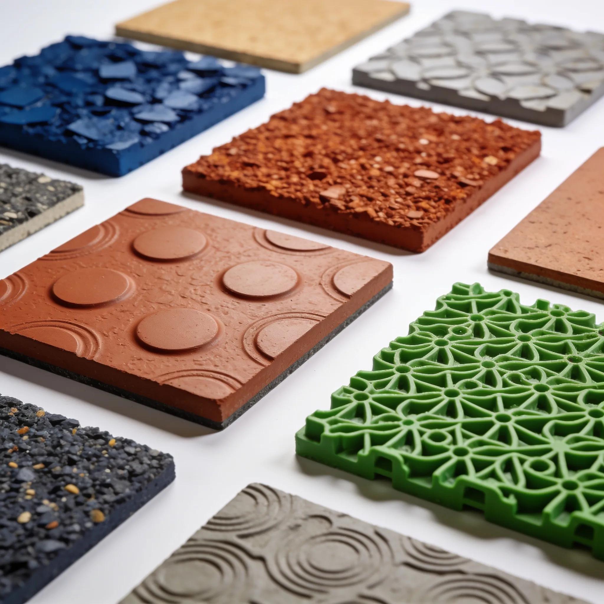 Close-up of vibrant, textured artistic flooring highlighting craft and innovation