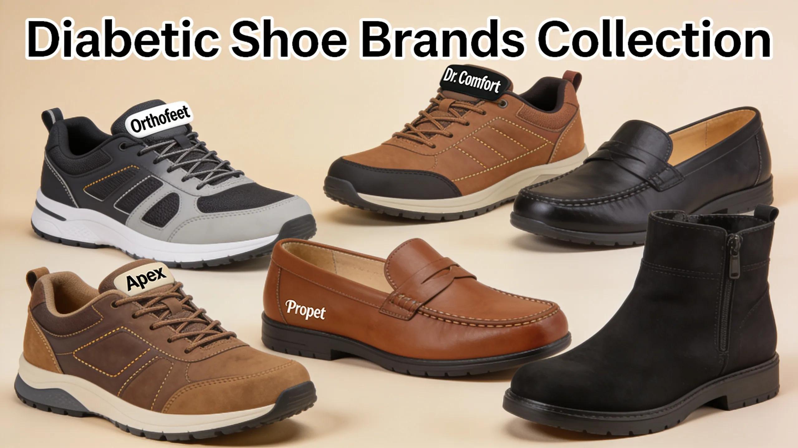 Variety of recommended diabetic shoe brands for arthritis sufferers