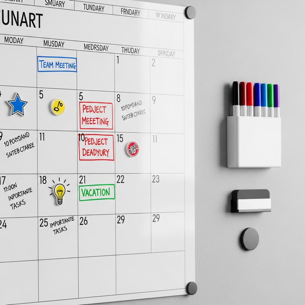 Maximizing the Use of a Whiteboard Calendar for Wall