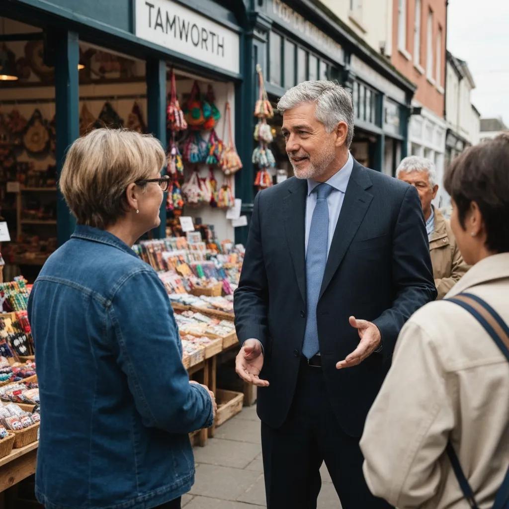 Local investigator interacting with community members in Tamworth for people tracing