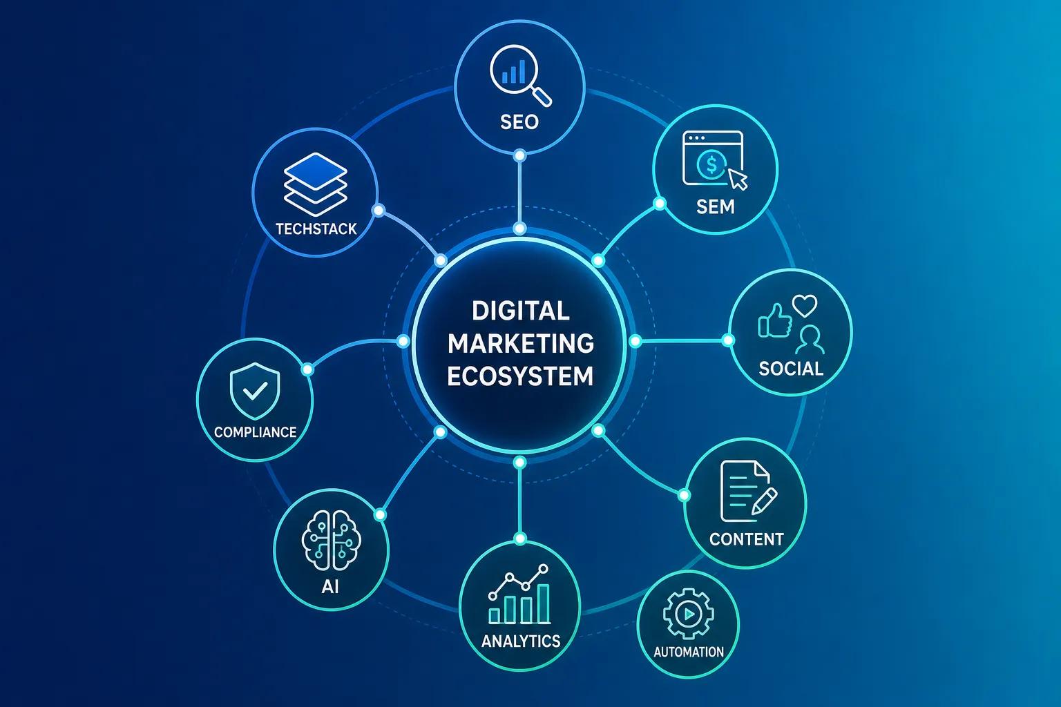 Digital Marketing Ecosystem Wheel