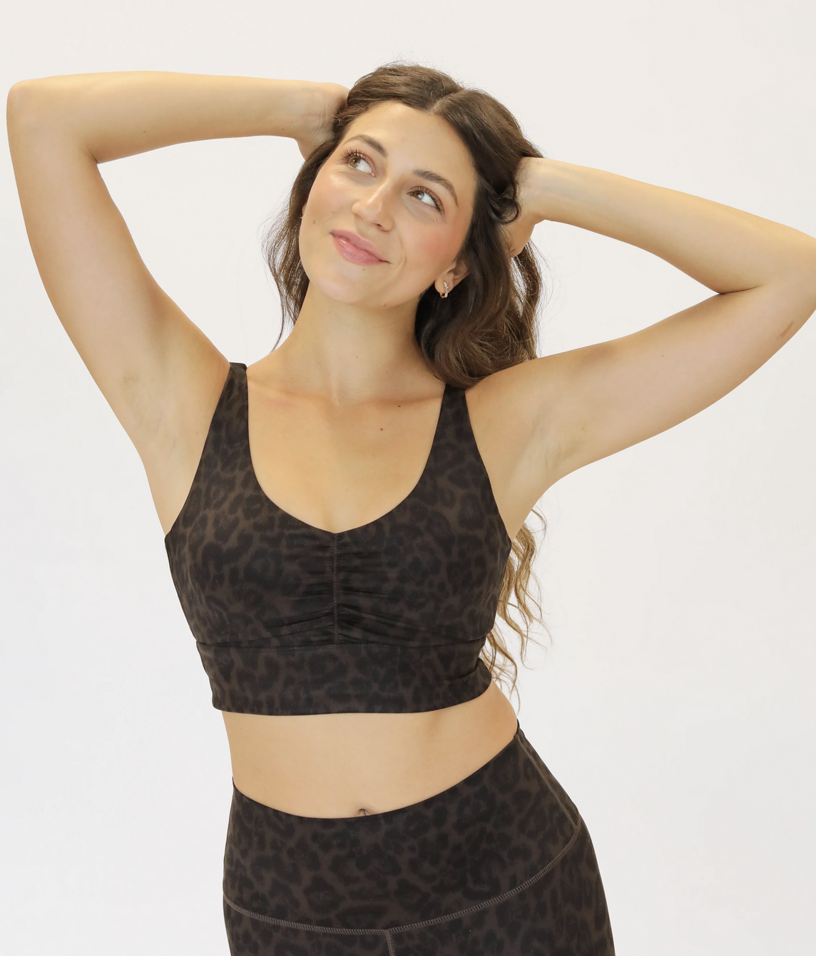 Annie Sports Bra - Cocoa Leopard
