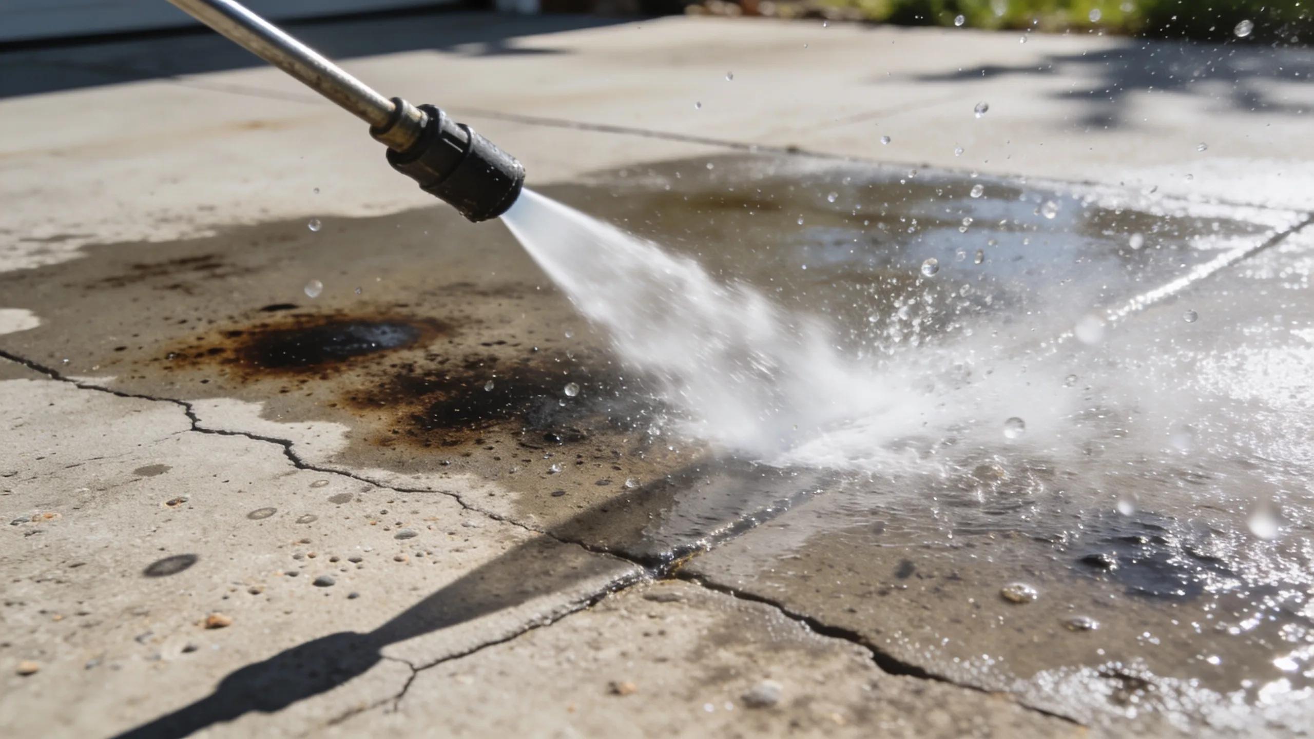 Concrete driveways pressure washing