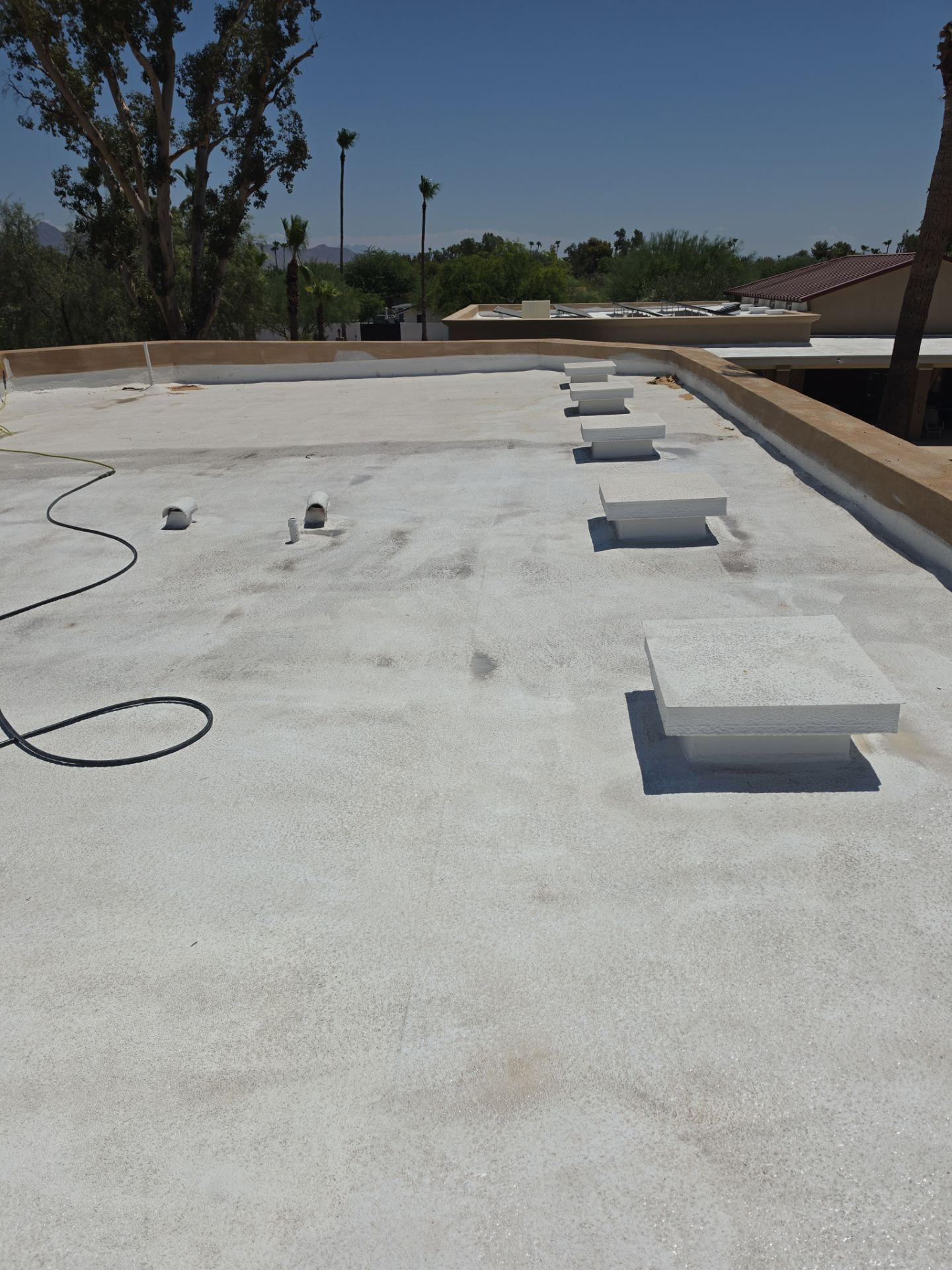 Before: flat roof in Paradise Valley, AZ