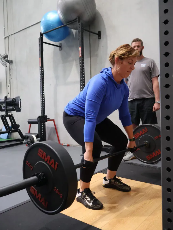 Strength training with a Fortify coach