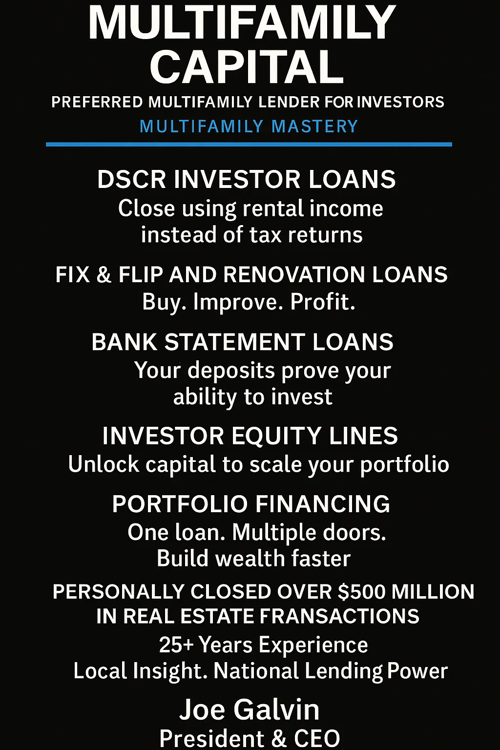 Tailored Financing Solutions for Your DSCR and Multifamily Investment Needs