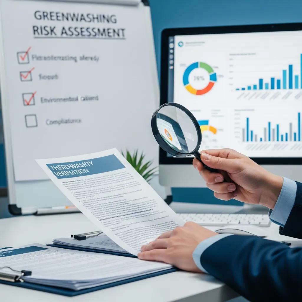 Analyst reviewing documents as part of third‑party verification