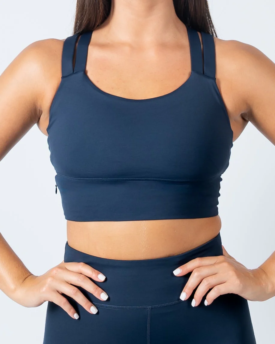 Sierra Sports Bra - Navy