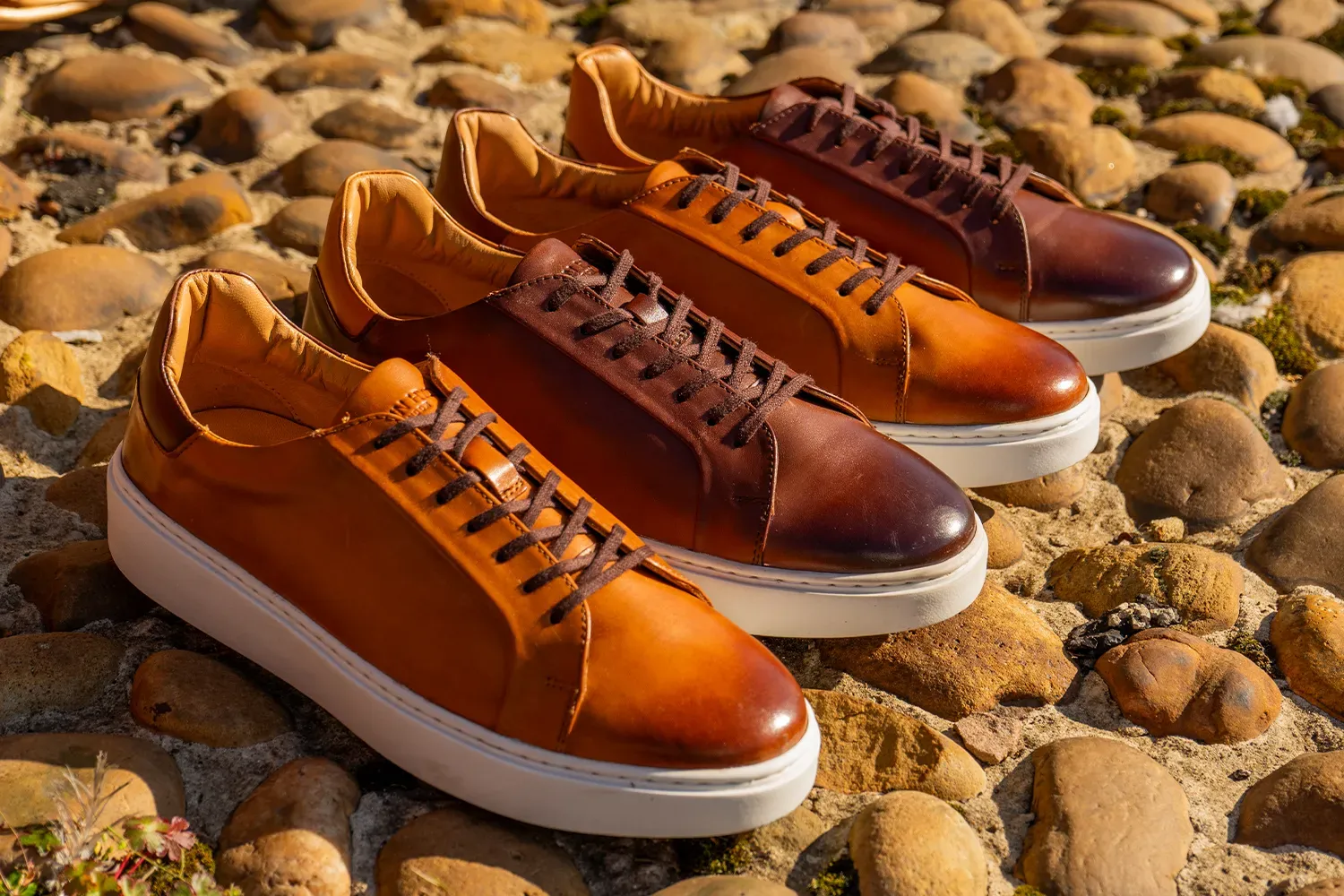 Oswin Hyde: Theo Brown Leather Penny Loafers