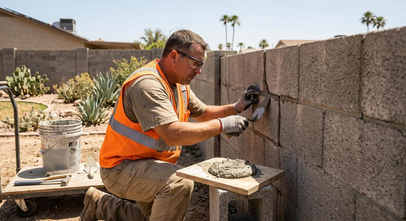 Block Wall Repair, Fence Restoration, and Gate Upgrades