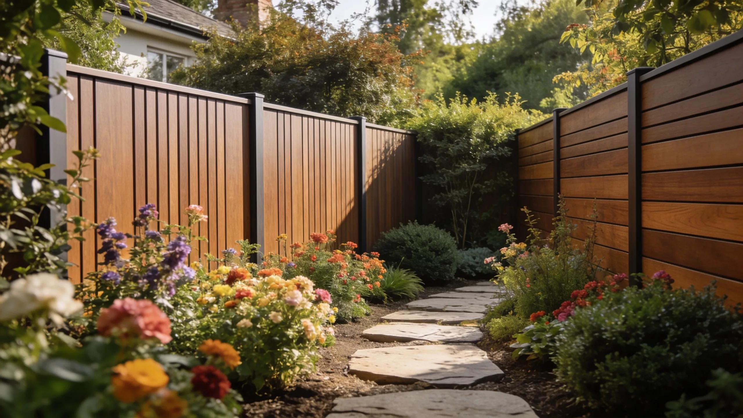 Innovative composite fencing design enhancing outdoor home improvement