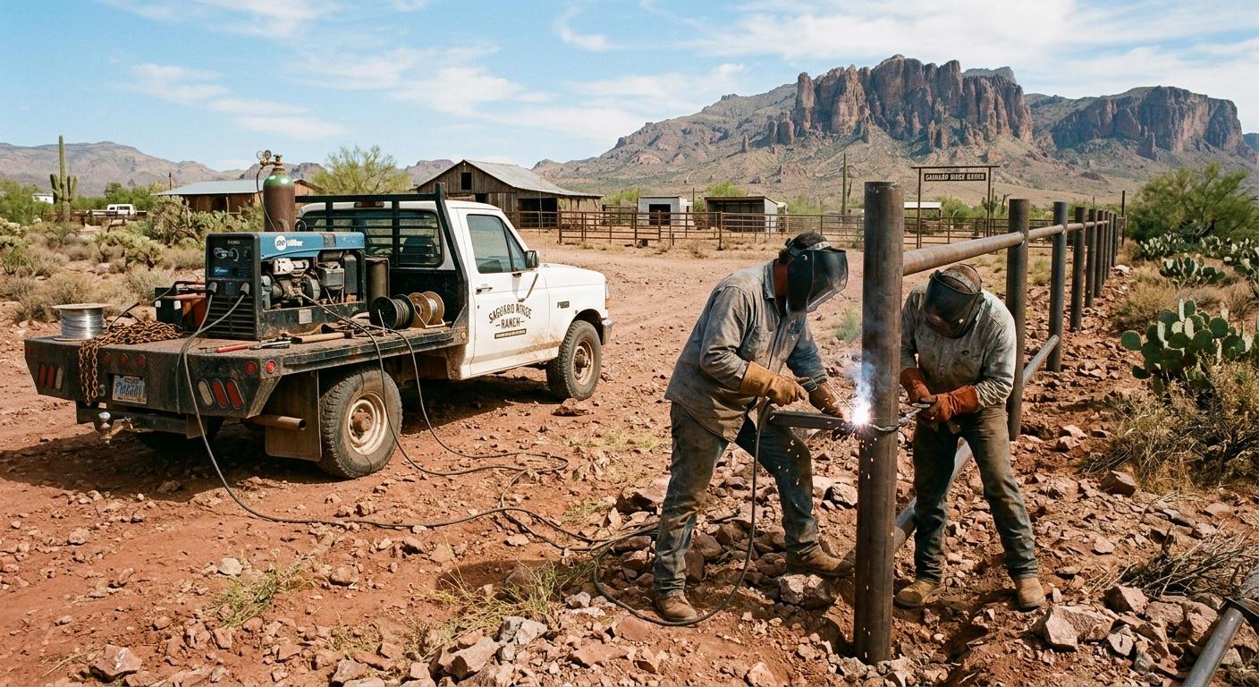 Structural Steel and Pipe Fence Systems for Arizona Ranch Infrastructure