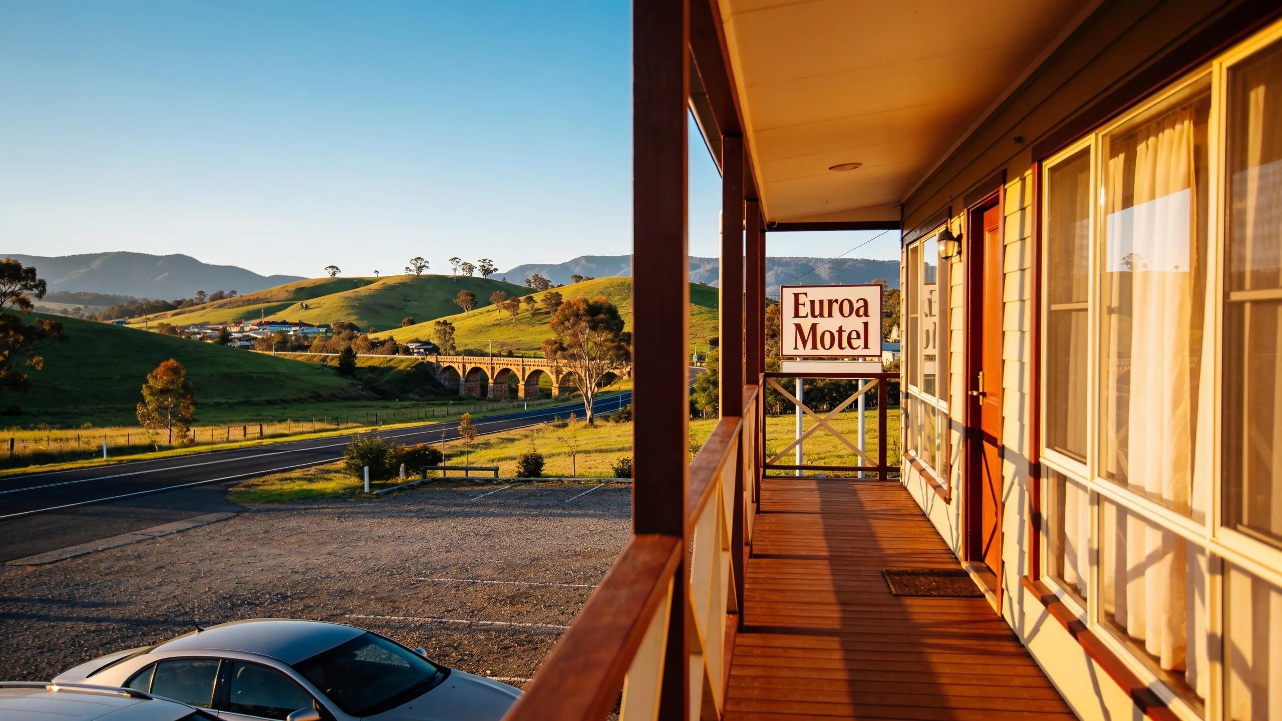 Scenic Euroa motel amidst picturesque landscapes along Hume Highway