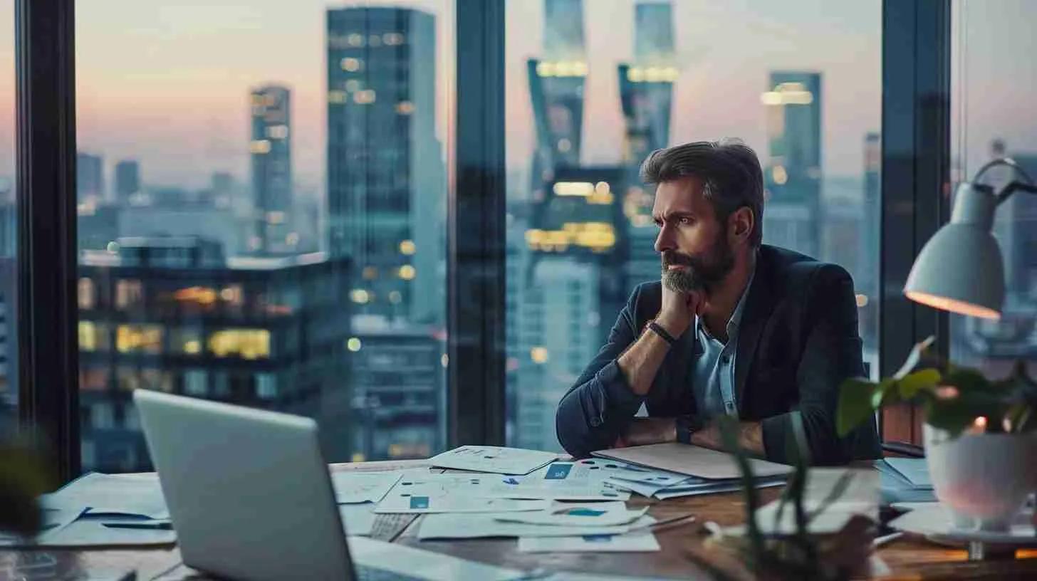 Homeowner reviewing financial documents and communicating with lender