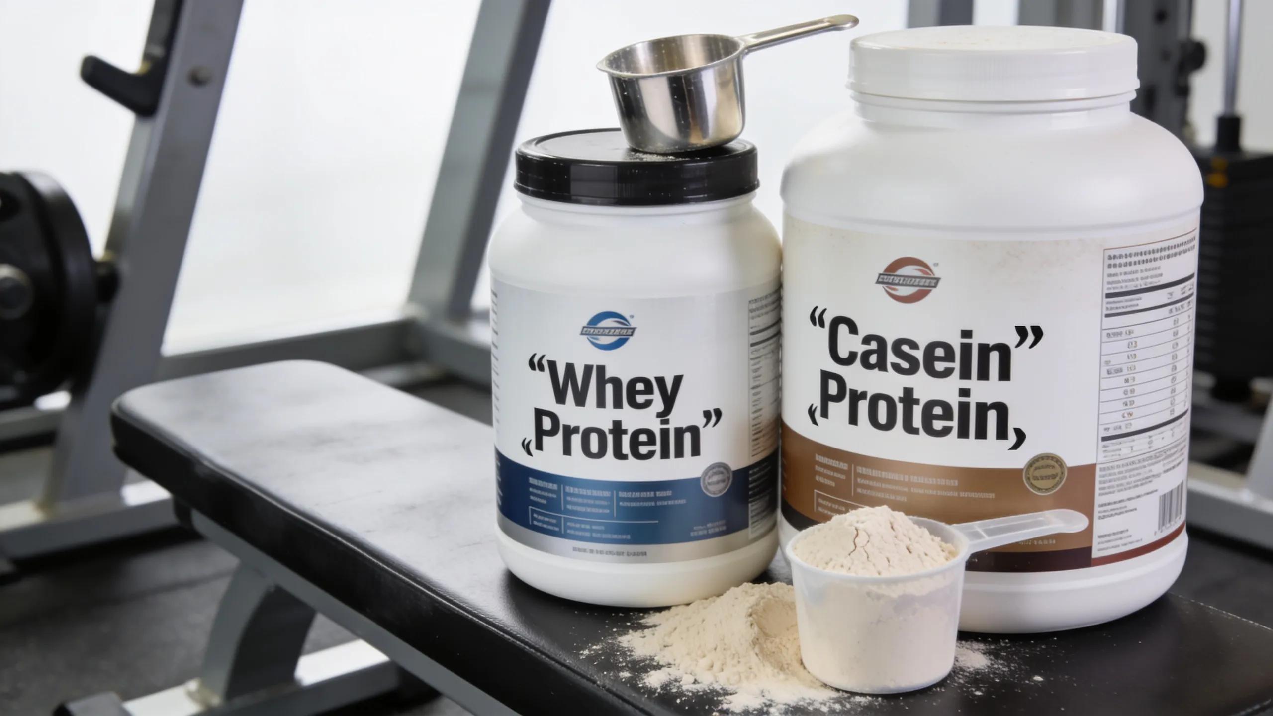 Recovery supplements including BCAAs and glutamine along with fresh fruit, promoting muscle repair and endurance