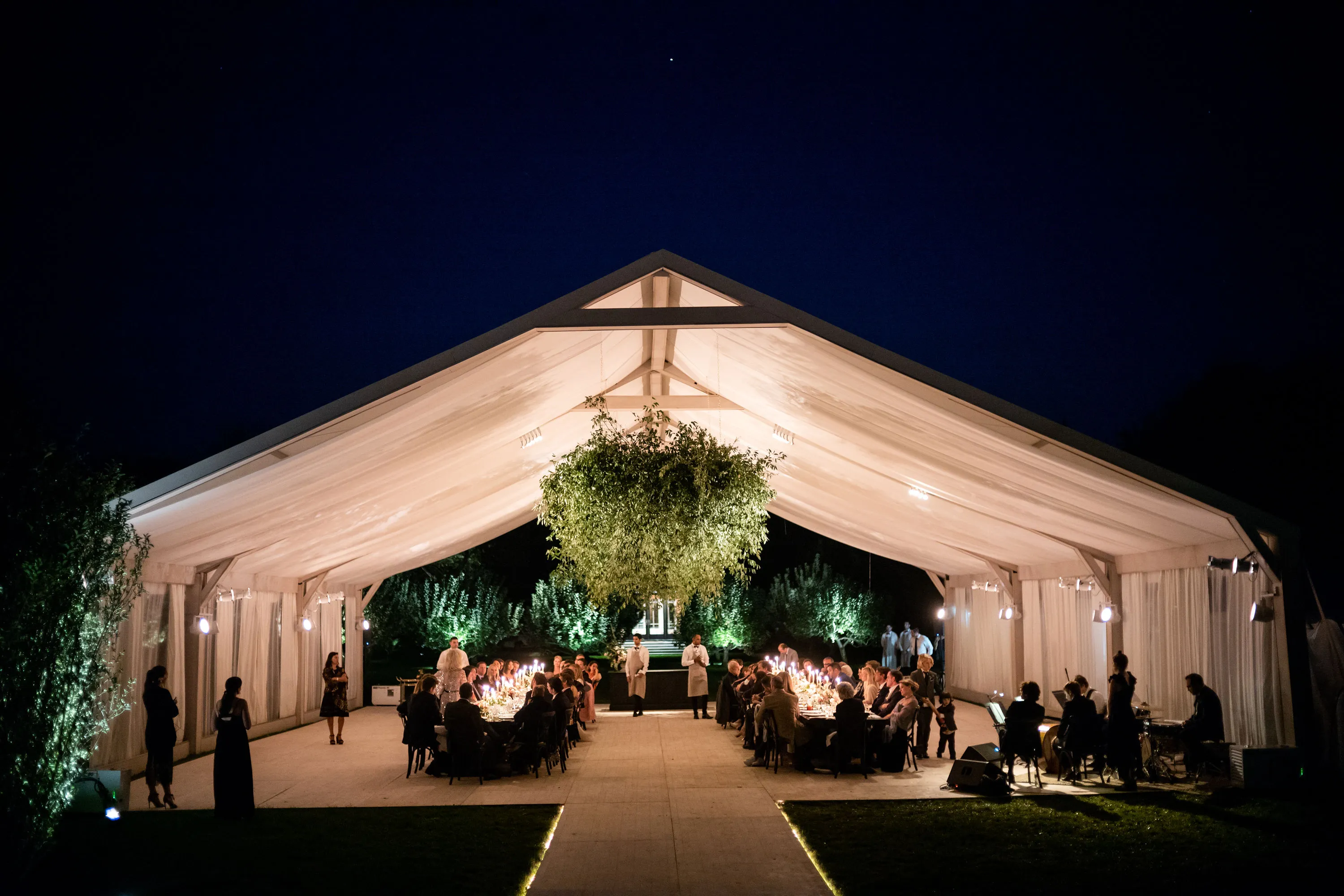 Classic Century tent with spacious interior for weddings and corporate events
