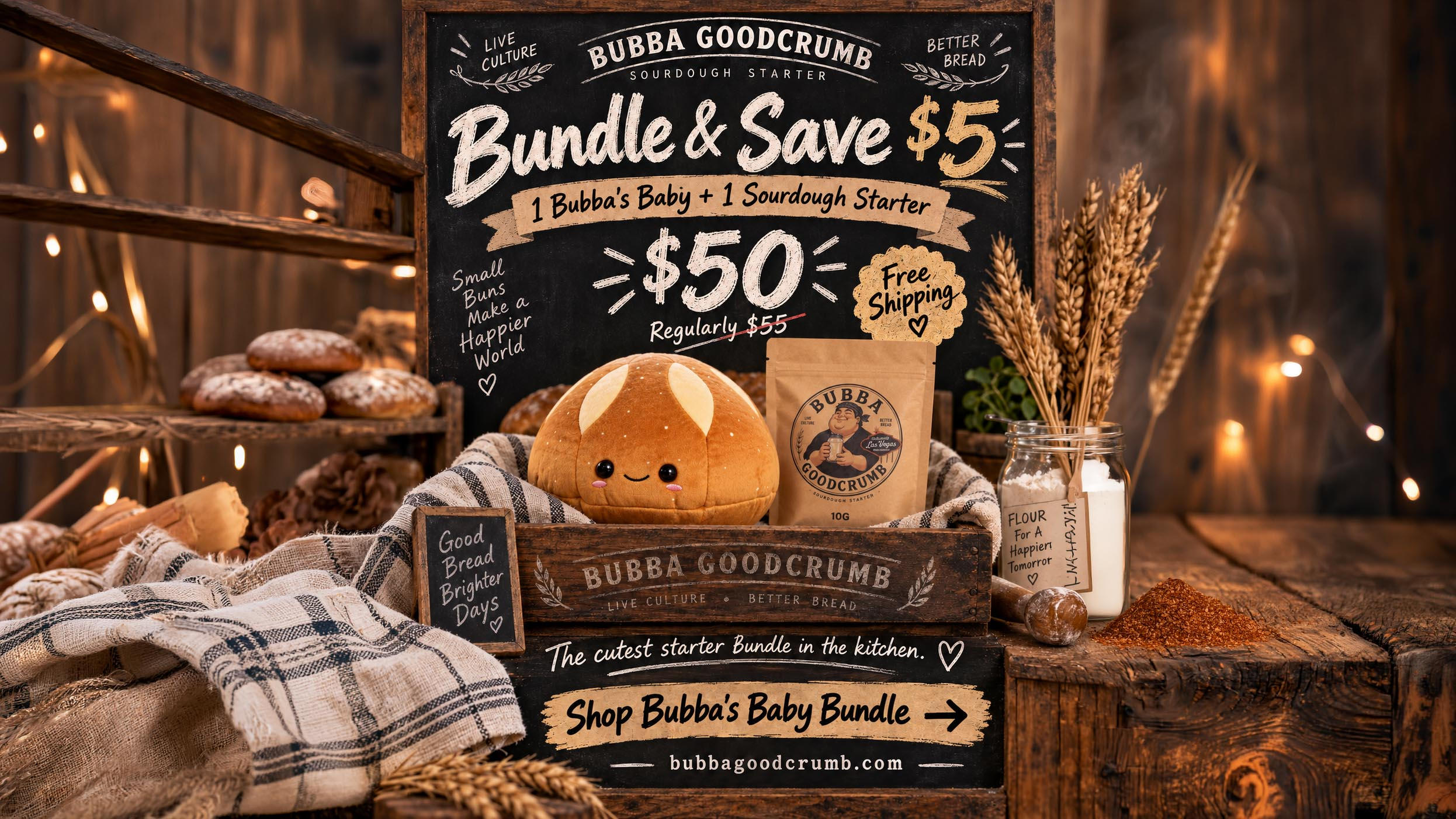 Bundling the Plush with a Real Sourdough Starter Culture