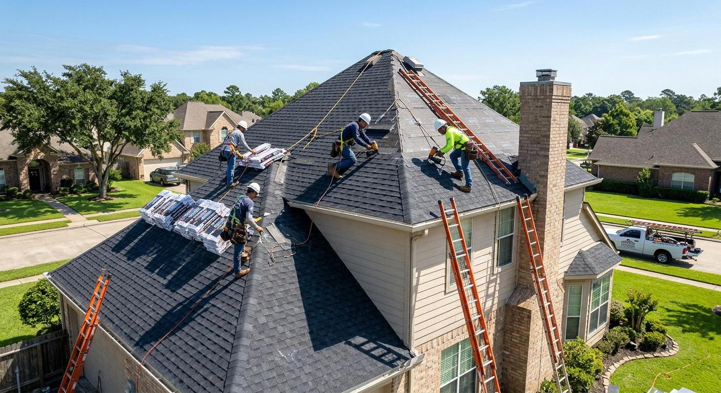 Premium Roof Installations and Full Replacements in Beaumont