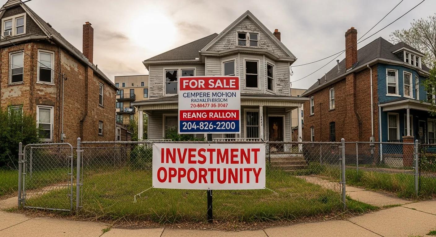Distressed property for sale representing investment opportunities Distressed property for sale representing investment opportunities