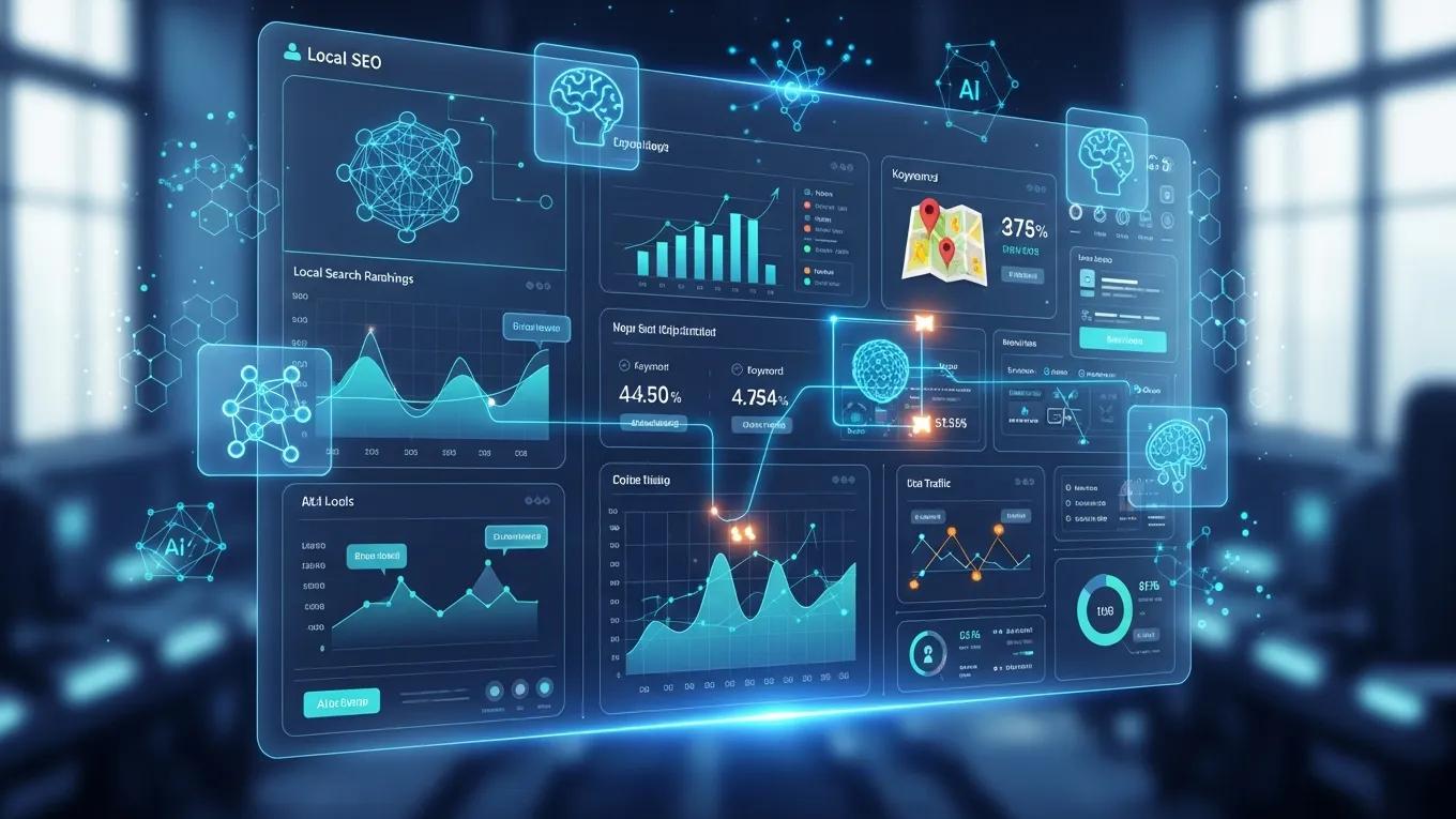 AI technology enhancing local SEO with analytics and optimization tools